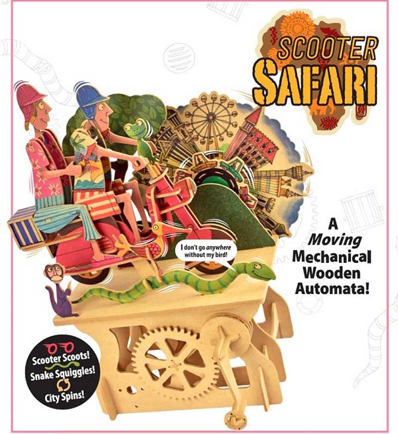 MÔ HÌNH LẮP RÁP GỖ CHUYỂN ĐỘNG (MODEL SHOP MECHANICAL WOODEN AUTOMATA)