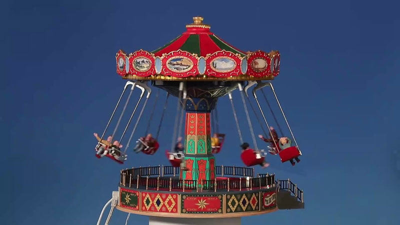 Mô hình chuyển động Lemax The Sky Swing Carnival Ride - Nhà Ngôi làng Giáng Sinh Lemax Christmas Village