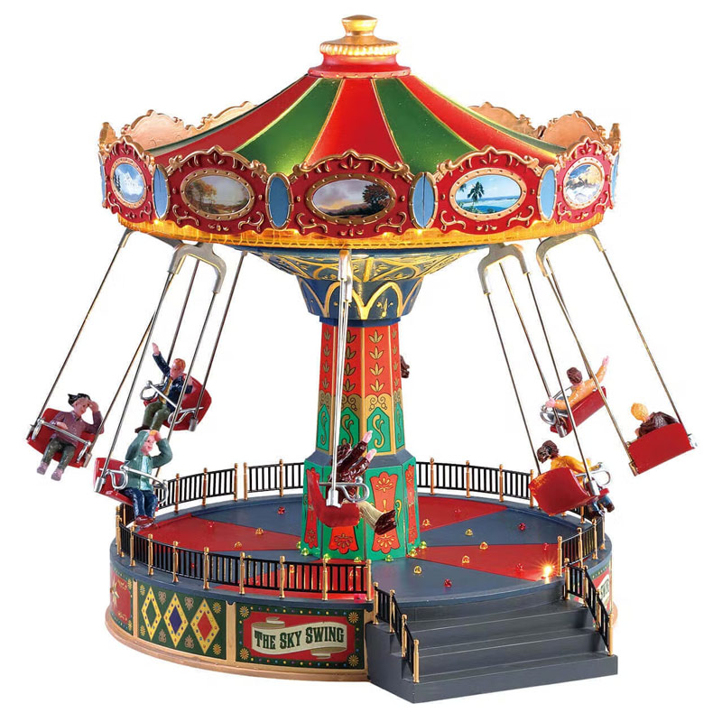 Mô hình chuyển động Lemax The Sky Swing Carnival Ride - Nhà Ngôi làng Giáng Sinh Lemax Christmas Village