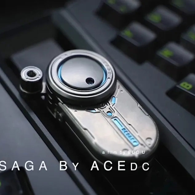 Thẻ Đẩy EDC SAGA - Titan Xanh by ACEdc