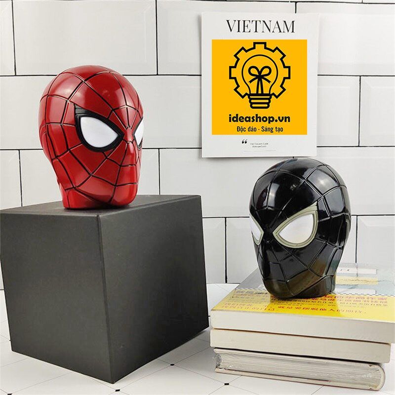 Loa bluetooth Speaker hình người nhện đỏ/đen