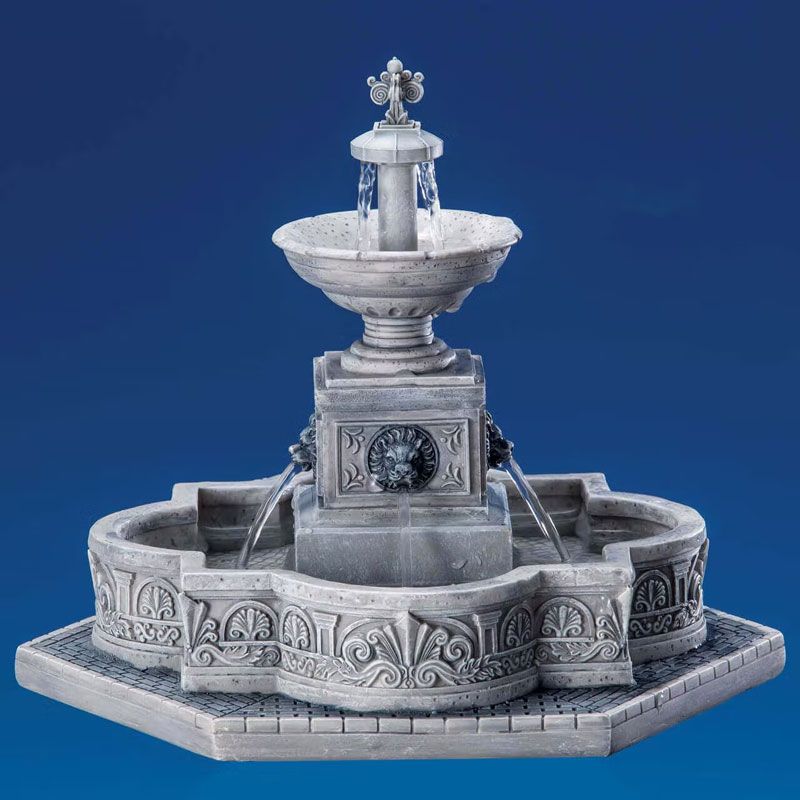 Tượng trang trí giáng sinh chuyển động Lemax MODULAR PLAZA-FOUNTAIN