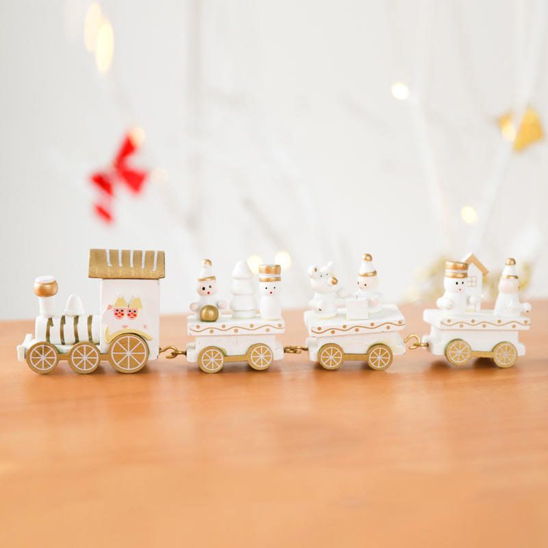 Đồ chơi trang trí Noel - Tàu Lửa Giáng Sinh Gỗ