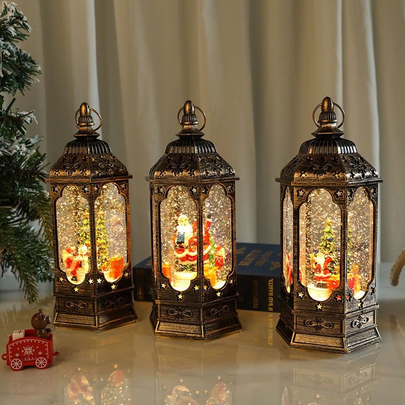 Quả cầu tuyết giáng sinh Món quà xoay quanh ông già Noel