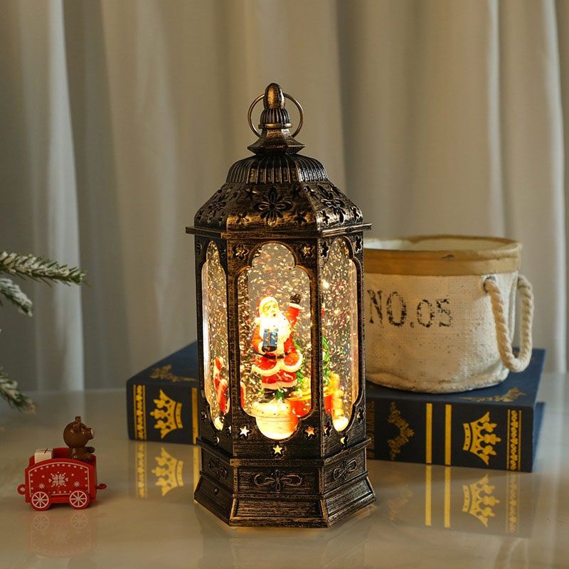 Quả cầu tuyết giáng sinh Món quà xoay quanh ông già Noel