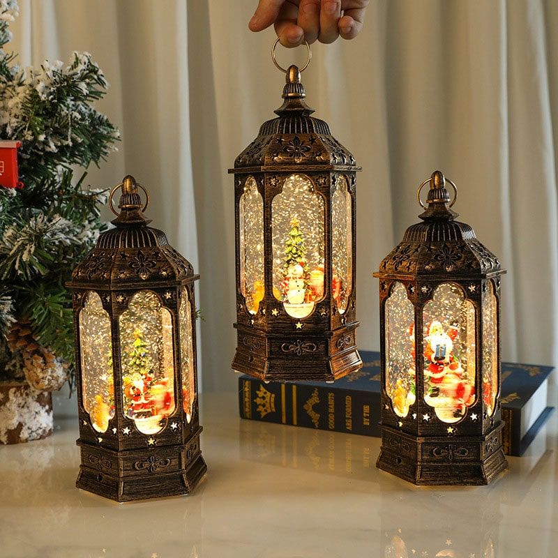Quả cầu tuyết giáng sinh Món quà xoay quanh ông già Noel