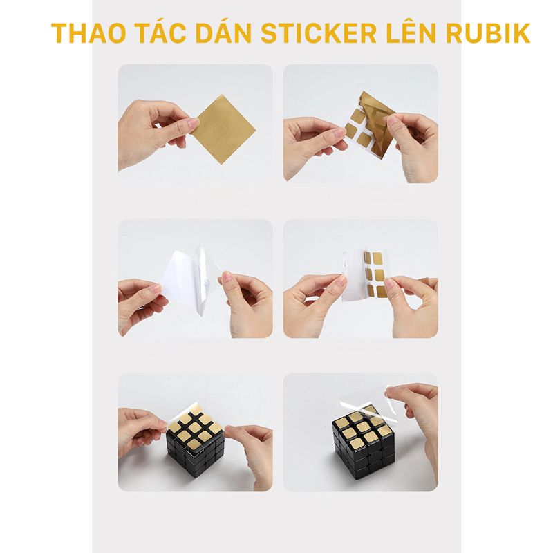 Khối Rubik 3x3 Kim Loại DIY Độc đáo Metal Rubik's Cube 3x3