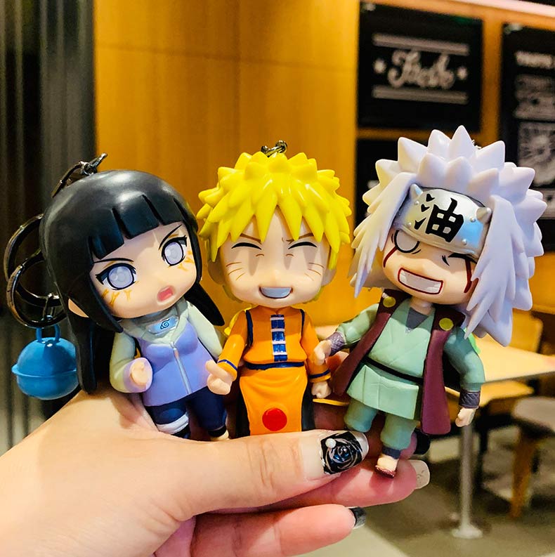 Phụ kiện móc khóa Naruto Jiraiya Hinata Kakashi