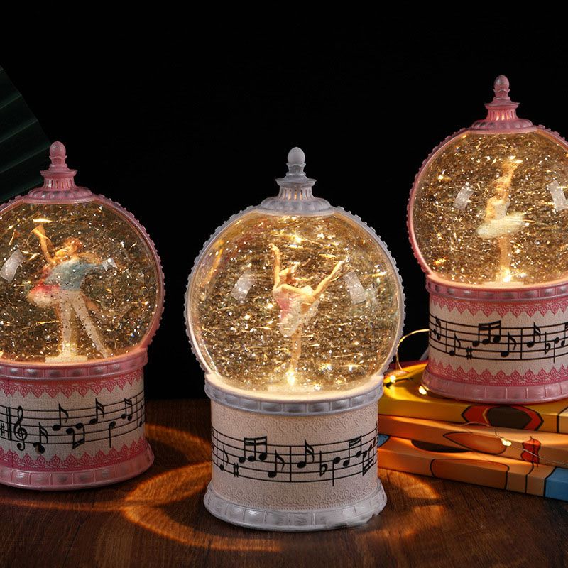 Quả cầu đèn hình Vũ Công Ballet, Quà tặng Xinh xắn cho Bạn Gái (Rotating Ballet Ball Music Box)