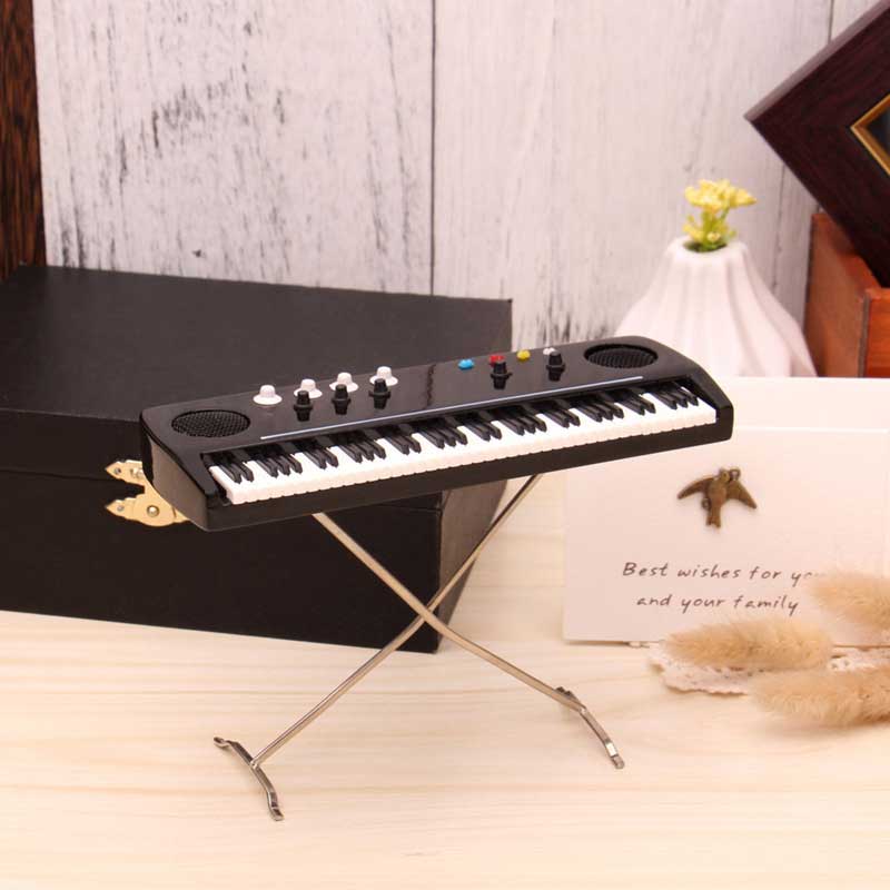 Mô hình trang trí đàn organ điện tử Mini electronic organ model decoration