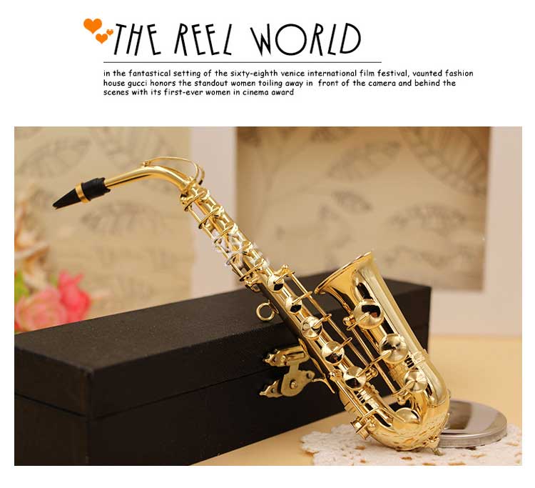 Mô hình trang trí mô hình Saxophone mini (Mini Saxophone Model Ornament)