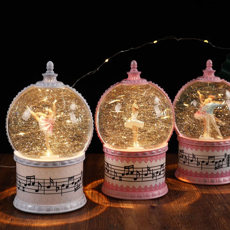 Quả cầu đèn hình Vũ Công Ballet, Quà tặng Xinh xắn cho Bạn Gái (Rotating Ballet Ball Music Box)