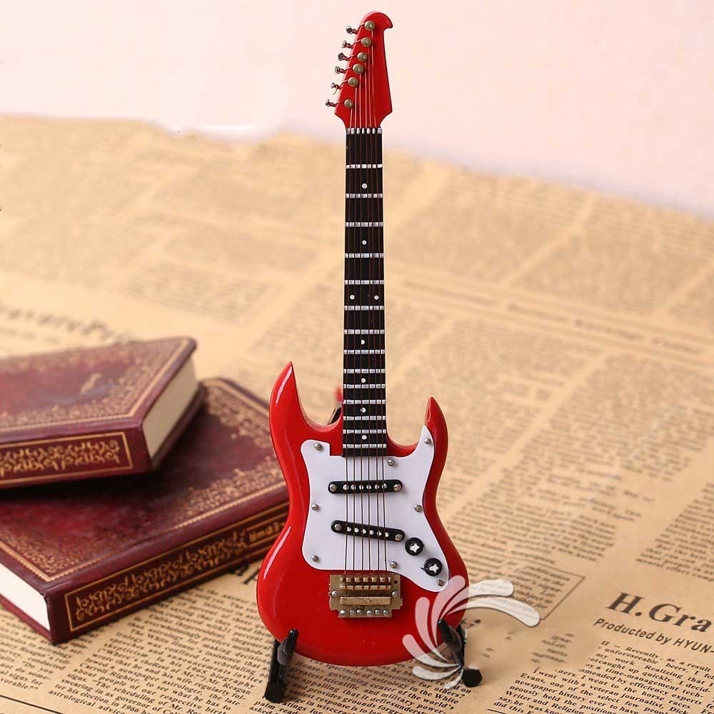 Mô hình trang trí Ghita điện Mini electric guitar model decoration