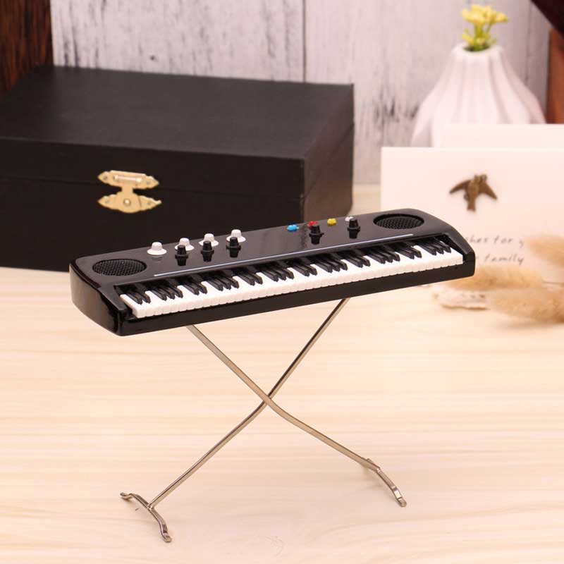 Mô hình trang trí đàn organ điện tử Mini electronic organ model decoration