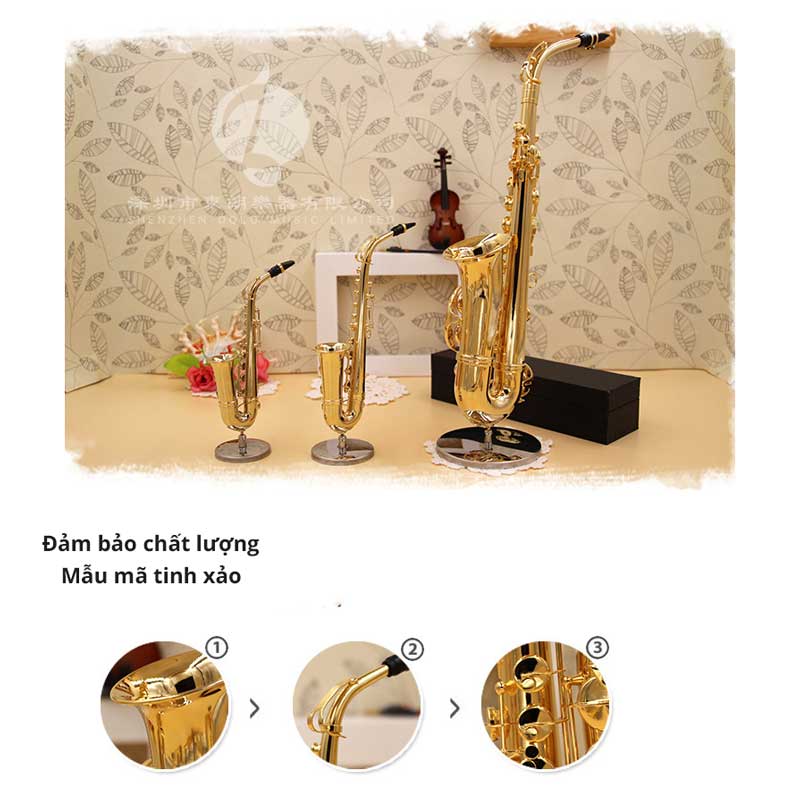 Mô hình trang trí mô hình Saxophone mini (Mini Saxophone Model Ornament)