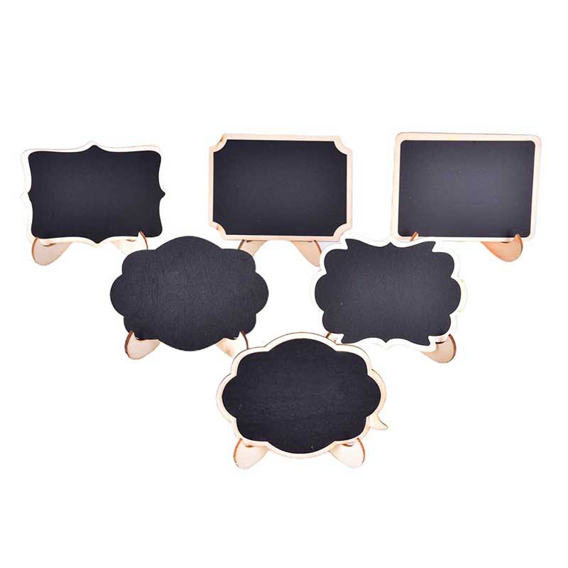 Bảng gỗ đen Mini dựng để bàn Trang trí bàn tiệc Bảng ghi giá (Mini Chalkboard)