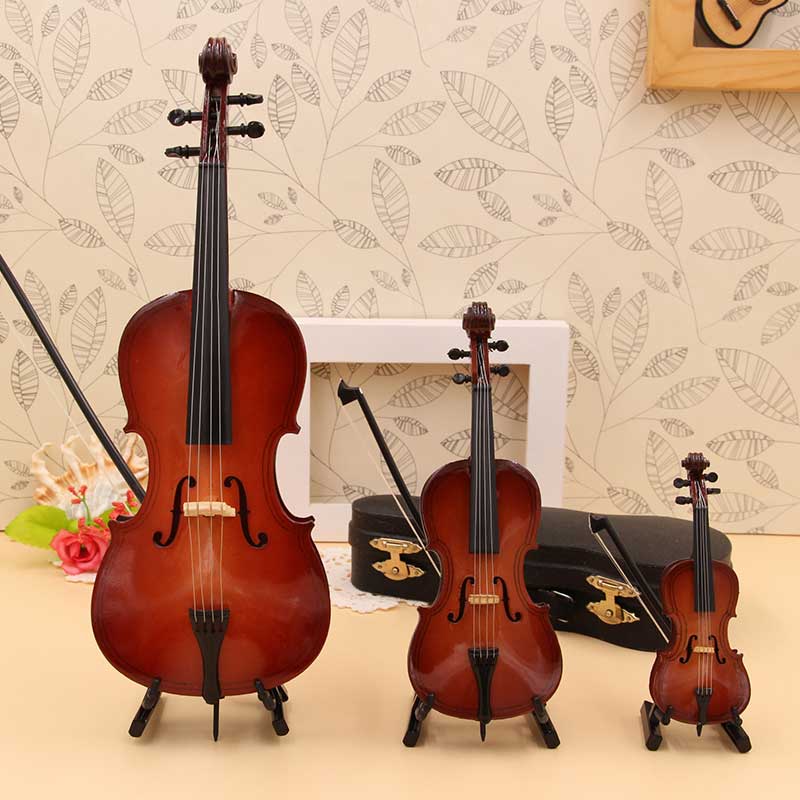 Mô hình trang trí Cello cổ điển Mini classical Cello model