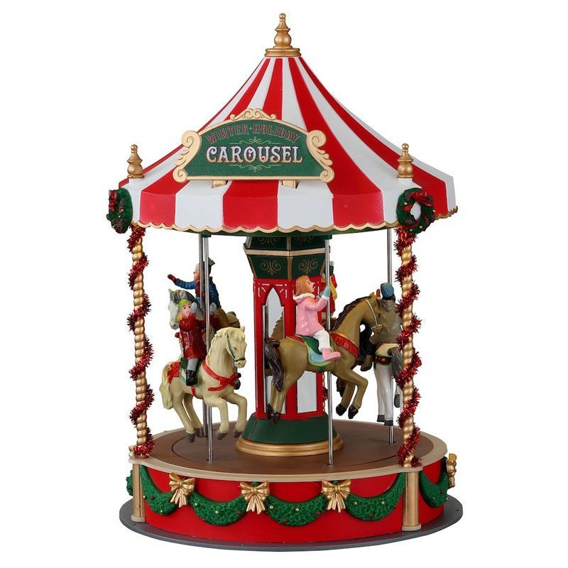 Vòng Đu Quay Ngựa Giáng Sinh ( Lemax Winter Holiday Carousel )