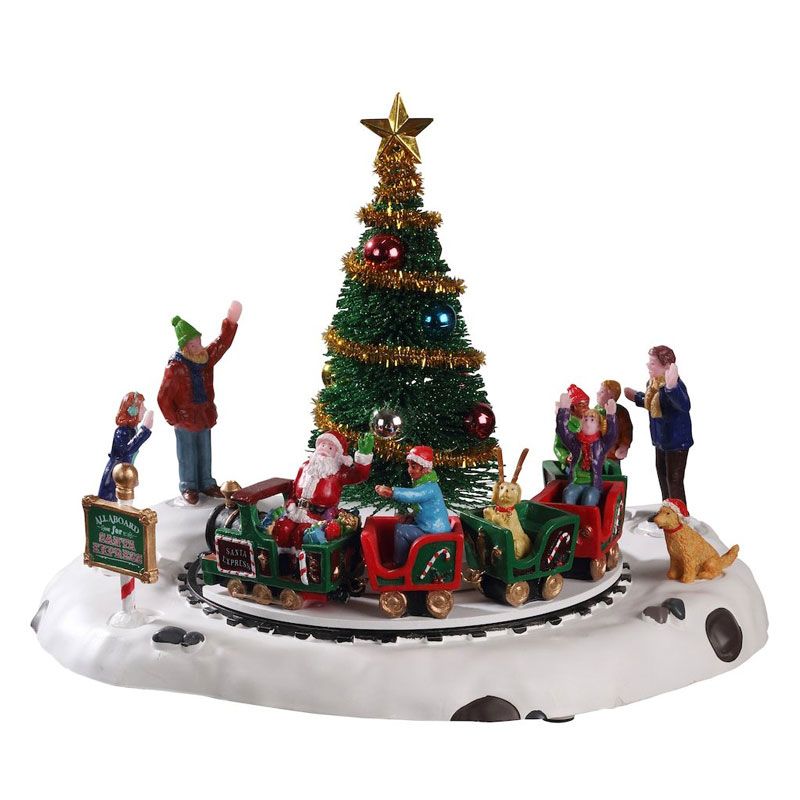 Tượng trang trí Giáng Sinh santa's north pole express lemax