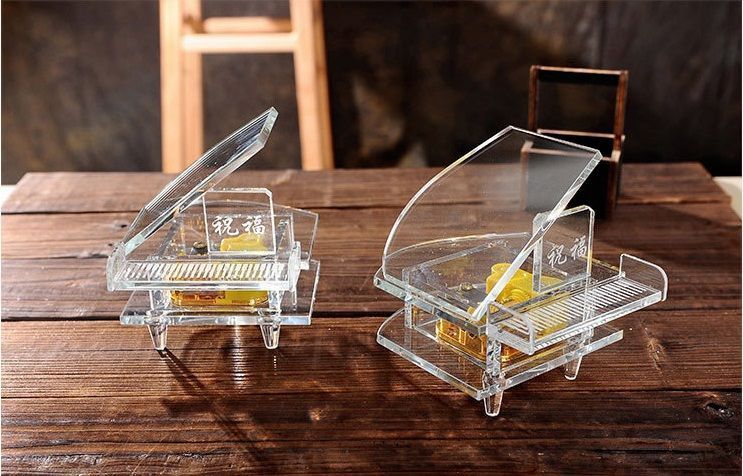 Hộp nhạc Piano Thủy tinh (Glass Piano Music Box)