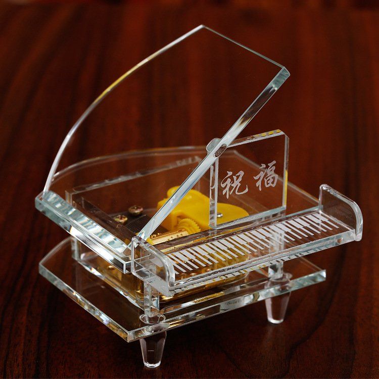 Hộp nhạc Piano Thủy tinh (Glass Piano Music Box)