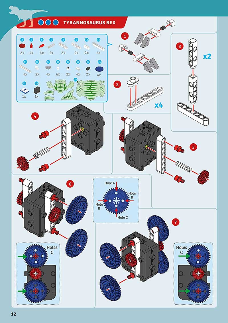 Bộ lăp ráp 10 mô hình stem điều khiển từ xa 8 con vật Thames & Kosmos Remote  - Control machines animals  science Kit