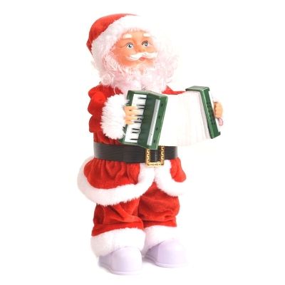 tượng trang trí giáng sinh ông già noel ôm đàn