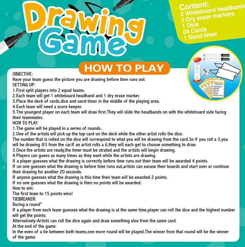 ồ chơi nhóm tương tác cho bé vẽ và đoán hình drawing game