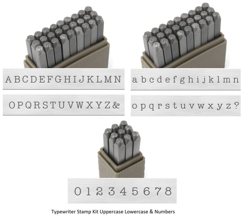 Bộ Dấu Thép Đóng Chữ Kim Loại (Alphabet and numbers Metal Stamp Set)