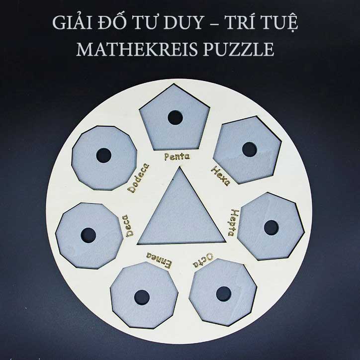 Giải đố Gỗ Tư Duy Jigsaw Mathekreis Puzzle