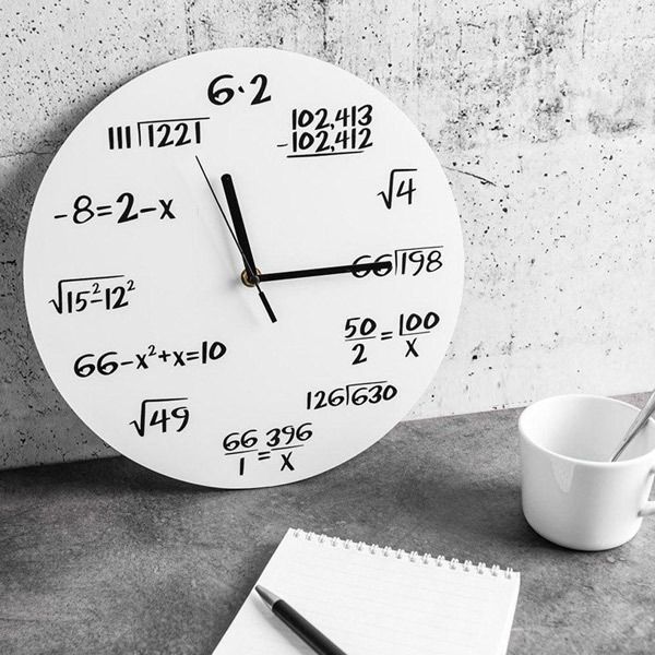 Đồng hồ treo tường toán học - Math Wall Clock | FREE SHIP NHANH 2H NỘI THÀNH HCM | GÓI QUÀ MIỄN PHÍ