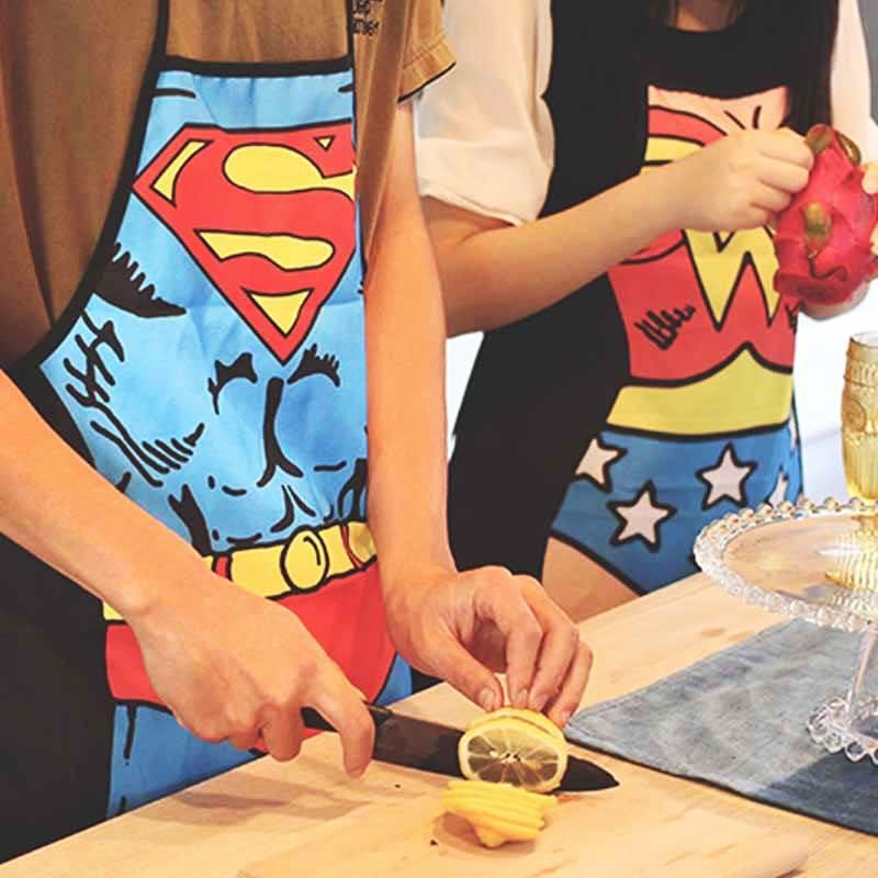 Tạp dề Siêu nhân, Siêu Anh hùng (Batman, Superman, Captain America Apron)