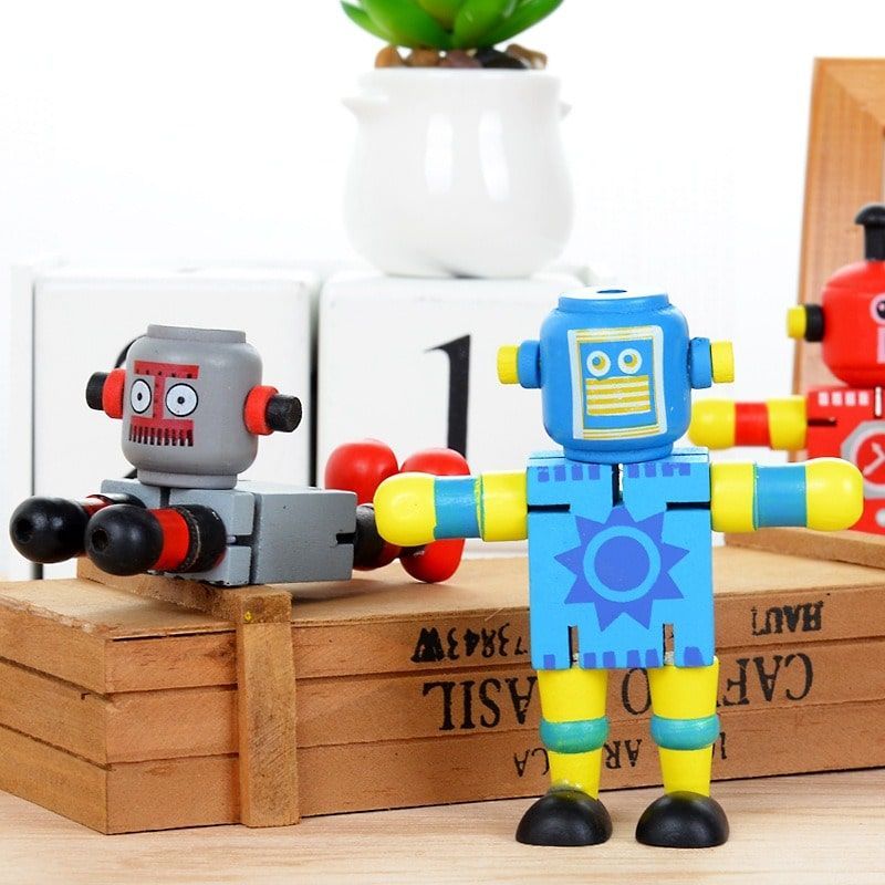 Robot King Kong bằng Gỗ Đồ chơi an toàn cho bé dưới 5 tuổi