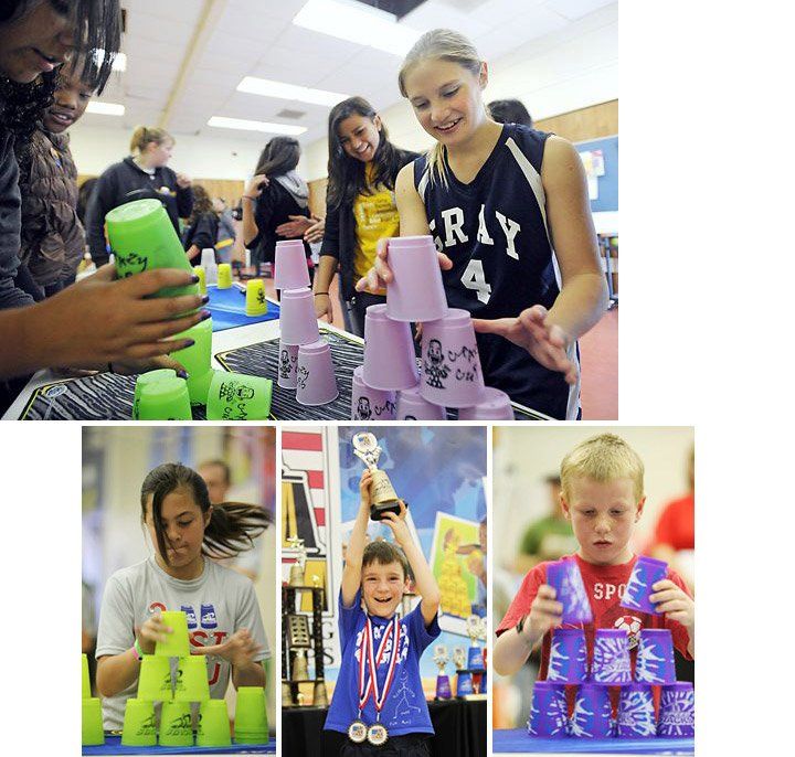 Ly xếp cốc tốc độ kèm bao đựng (Speed Stacking/ Cup Staking)