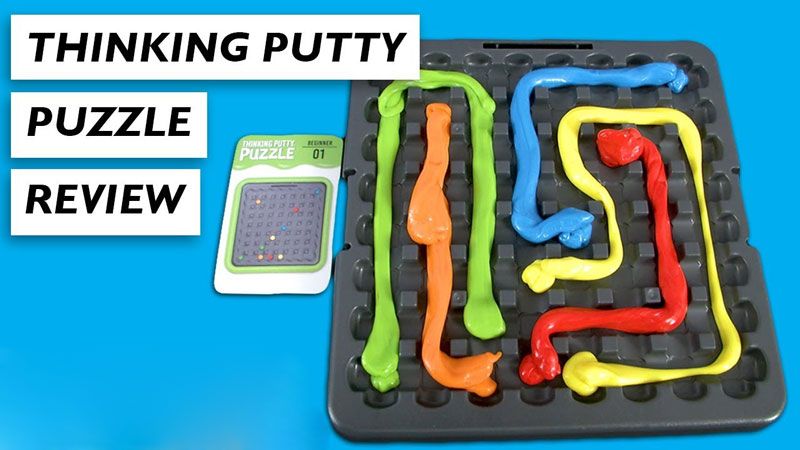 đồ chơi tư duy giải mã mê cung đất sét Thinkfun and Crazy aaron's Thinking Putty Puzzle and STEM Toy