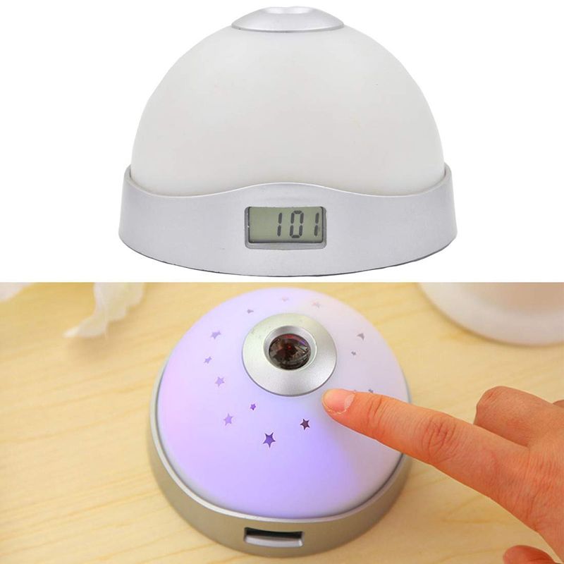 ĐỒNG HỒ ĐỔI MÀU - CHIẾU THỜI GIAN (LED COLOR CHANGE MAGIC PROJECTION PROJECTOR ALARM CLOCK)