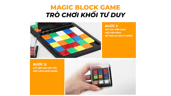 Trò chơi Rubik khối tư duy – Magic Block Game Rubik Race