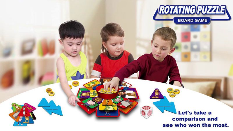 Đồ chơi nhóm ghép hình ( Rotating Puzzle Board Game)