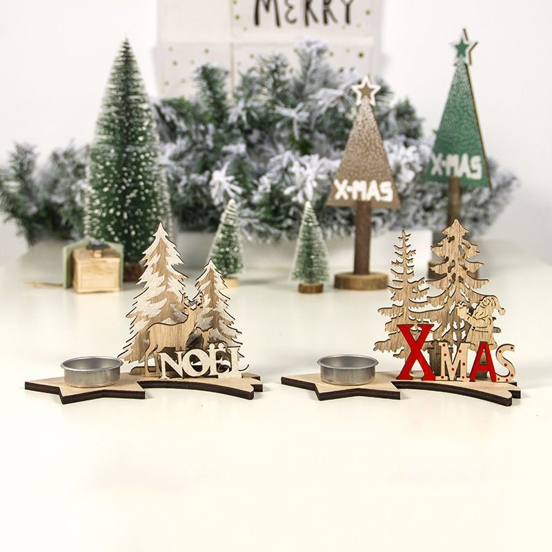 Trang trí Giáng Sinh Giá Nến Phong Cách Giáng Sinh Noel