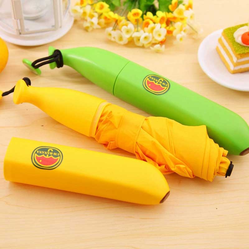 DÙ HÌNH TRÁI CHUỐI UMBANANA (FOLDABLE BANANA UMBRELLA)