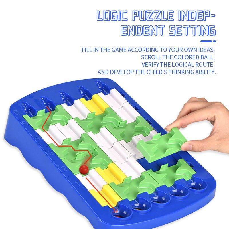 Đồ chơi luyện Tư Duy Tìm đường Bi chạy Logic Puzzle