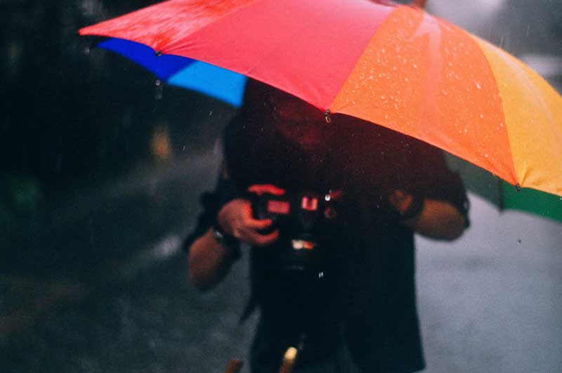 Dù Cầu vồng (Rainbow Color Umbrella)