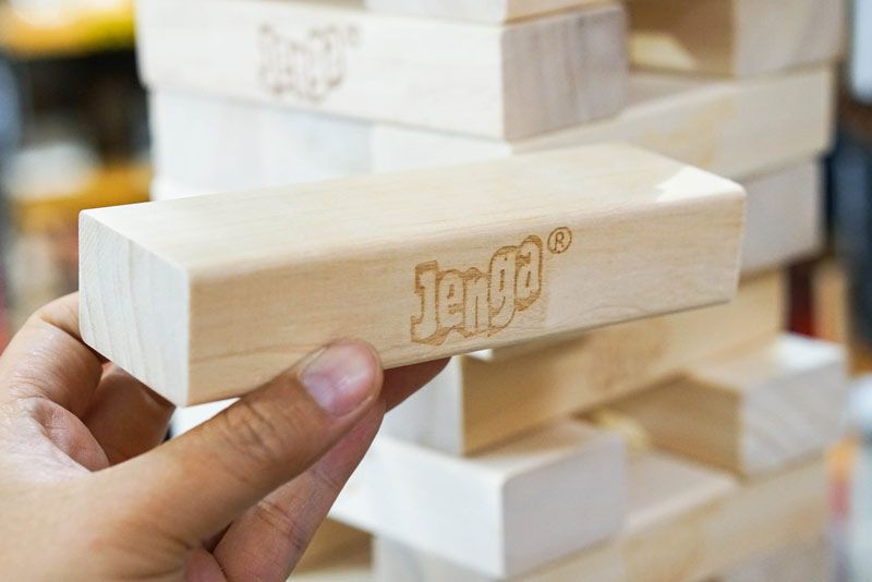 trải nghiệm Giant Jenga Bộ rút gỗ size cực đại tại ideashopvn