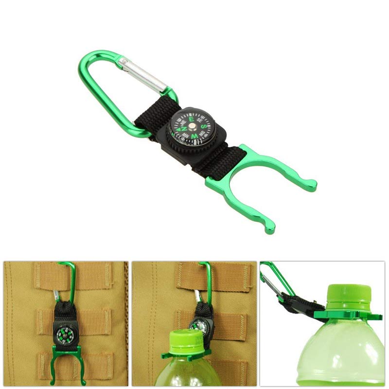 Móc treo chai nước (Carabiner Bottle Holder with Compass)