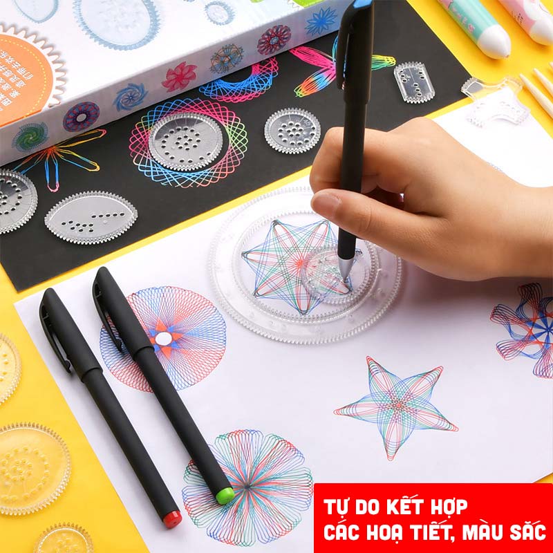 thước vẽ sáng tạo spirograph