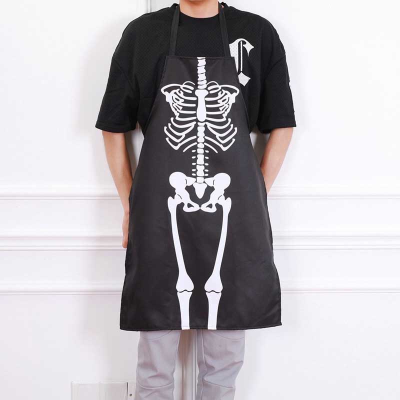 Tạp dề hình Xương Người Đồ hóa trang Halloween Quà tặng Độc đáo tặng bạn bè (Halloween Skeleton Cooking Apron)