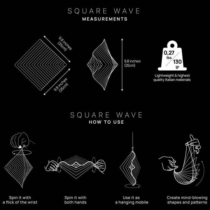 Sóng Lập Phương  Đồ Chơi Động Lực Học Để Bàn (Square Wave Atellani by Ivan Black)