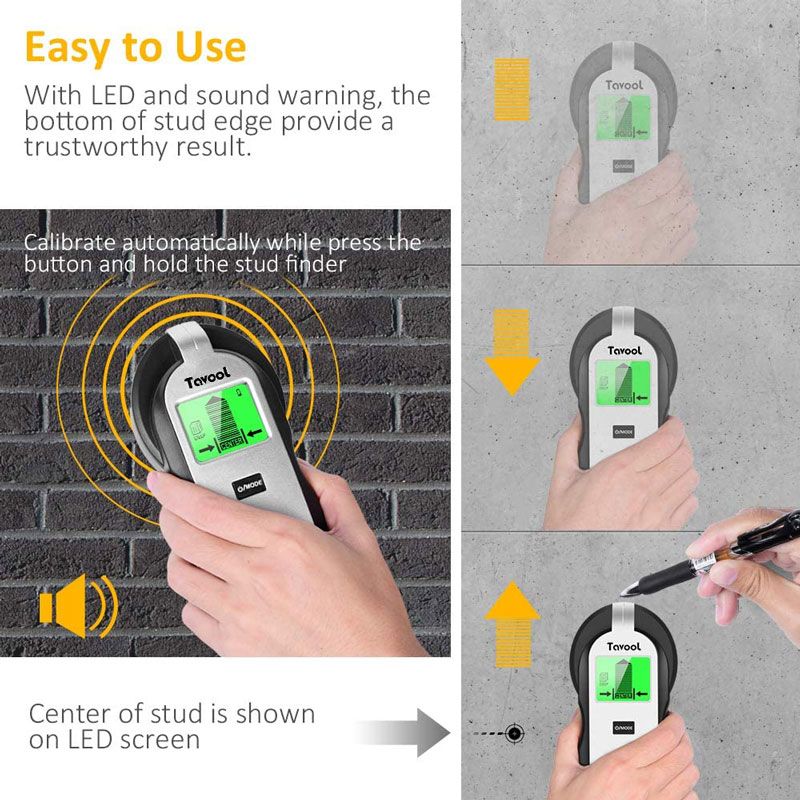 Tính năng của Máy dò điện Âm Tường Stud Finder Sensor Wall Scanner