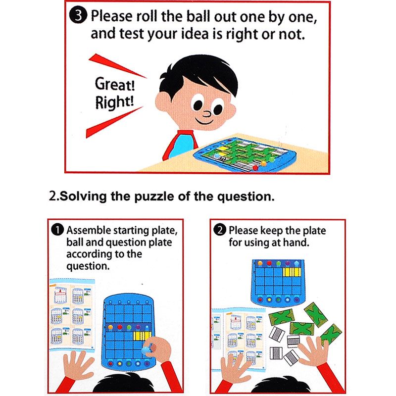 Đồ chơi luyện tư duy tìm đường bi chạy Logic Puzzle