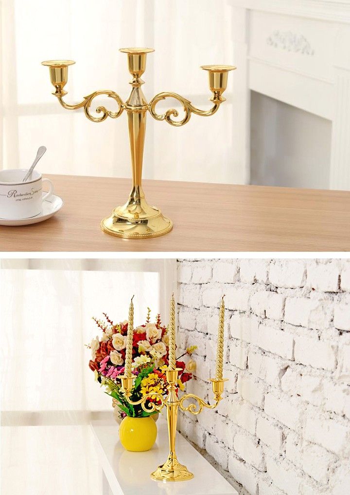 Chân đế nến Cổ Điển Kim loại phong cách Vintage (Vintage Metal Candle Holder)